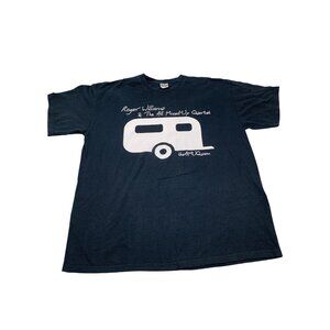 Roger Williams & The All Mixed-Up Quartet Mens XL Black Gildan Shirt Camper